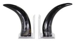 4251287771077 - Designer Horn BuchstÃ¼tzen 2er Set - Luxus Kollektion