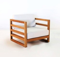 4251287771145 - Garten Sessel Miami Rustikal Weiss-Creme Braun 80 x 40 x H70 cm - Eiche Massivholz - Echtholz Möbel Massiv 4251287771145 - Garten Sessel Miami Rustikal Weiss-Creme Braun 80 x 40 x H70 cm - Eiche Massivholz - Echtholz Möbel Massiv