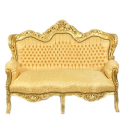 4251287771794 - Barock 2-er Sofa King Gold Muster Gold - Barock Möbel 4251287771794 - Barock 2-er Sofa King Gold Muster Gold - Barock Möbel