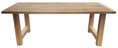 4251287771923 - Luxus Massivholz Esstisch - Eiche - 200 cm x 100 cm x H78 cm  - Schwere AusfÃ¼hrung