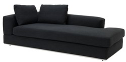 4251287772197 - Designer Sofa Schwarz Linksseitig 231 x 101 x H 85 cm - Luxus Wohnzimmer MÃ¶bel