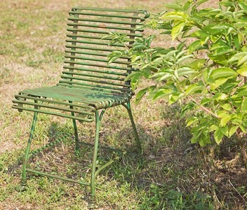 4251287773149 - Gartenstuhl aus Schmiedeeisen - verschiedene Farben - 44 cm x 50 cm - Luxus GartenmÃ¶bel