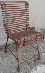 4251287773156 - Gartenstuhl aus Schmiedeeisen - verschiedene Farben - 44 cm x 50 cm - Luxus GartenmÃ¶bel