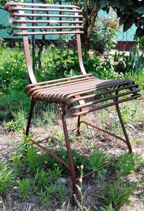 4251287773262 - Gartenstuhl aus Schmiedeeisen - alle Farben - 44 cm x 50 cm - Luxus Gartenmöbel 4251287773262 - Gartenstuhl aus Schmiedeeisen - alle Farben - 44 cm x 50 cm - Luxus Gartenmöbel