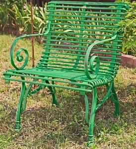 4251287773392 - Gartenstuhl aus Schmiedeeisen - verschiedene Farben - 65 cm x 60 cm - Luxus Gartenmöbel 4251287773392 - Gartenstuhl aus Schmiedeeisen - verschiedene Farben - 65 cm x 60 cm - Luxus Gartenmöbel