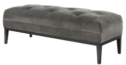 4251287773453 - Designer Sitzbank Grau 130 x 50 x H 46 cm - Luxus Kollektion