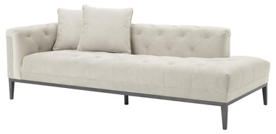 4251287773477 - Luxus Sofa Hellgrau Linksseitig 220 x 96 x H 66 cm - Hotel MÃ¶bel