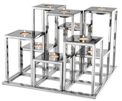 4251287773675 - Luxus Edelstahl Teelichthalter - Designer Hoteleinrichtung