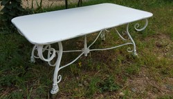 4251287774177 - Gartentisch aus Schmiedeeisen - verschiedene Farben - 120 cm x 70 cm x H45 cm - Luxus Gartenmöbel 4251287774177 - Gartentisch aus Schmiedeeisen - verschiedene Farben - 120 cm x 70 cm x H45 cm - Luxus Gartenmöbel