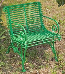 4251287774375 - Gartenstuhl aus Schmiedeeisen mit KrallenfÃ¼Ãen - verschiedene Farben - 65 cm x 60 cm - Luxus GartenmÃ¶bel