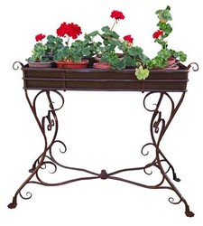 4251287774658 - Blumenständer aus Schmiedeeisen - verschiedene Farben - 113 cm x 45 cm x H83 cm - Luxus Gartenmöbel 4251287774658 - Blumenständer aus Schmiedeeisen - verschiedene Farben - 113 cm x 45 cm x H83 cm - Luxus Gartenmöbel
