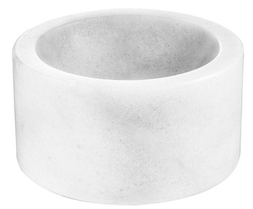 4251287774801 - Designer Marmor Schale WeiÃ 15 x H 8 cm - Luxus Kollektion