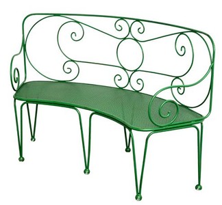 4251287775389 - Schmiedeeisen Gartenbank - verschiedene Farben - 14 x 048 x H 09m - Vintage Nostalgie 4251287775389 - Schmiedeeisen Gartenbank - verschiedene Farben - 14 x 048 x H 09m - Vintage Nostalgie