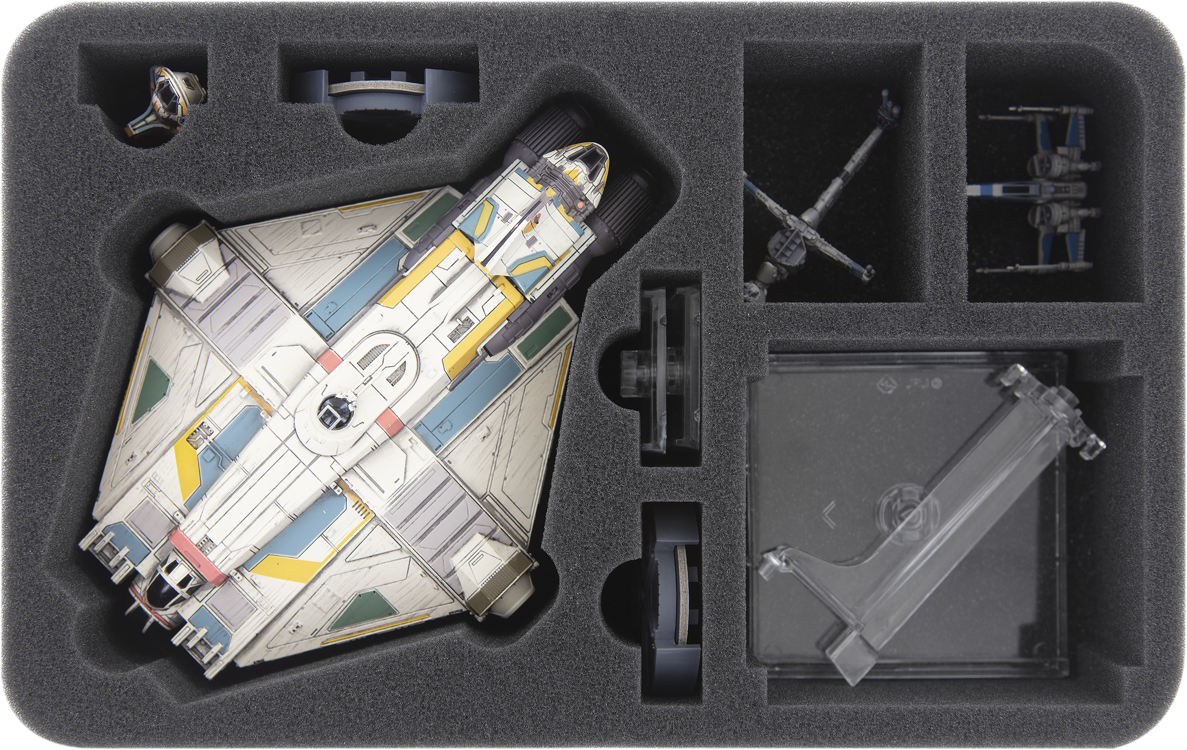 Transporter With 2 Storage Boxes For Star Wars X Wing Empire And Rebels Feldherr Figure Cases Free European Shipping Available I Store Bags Backpacks And Foam Tra