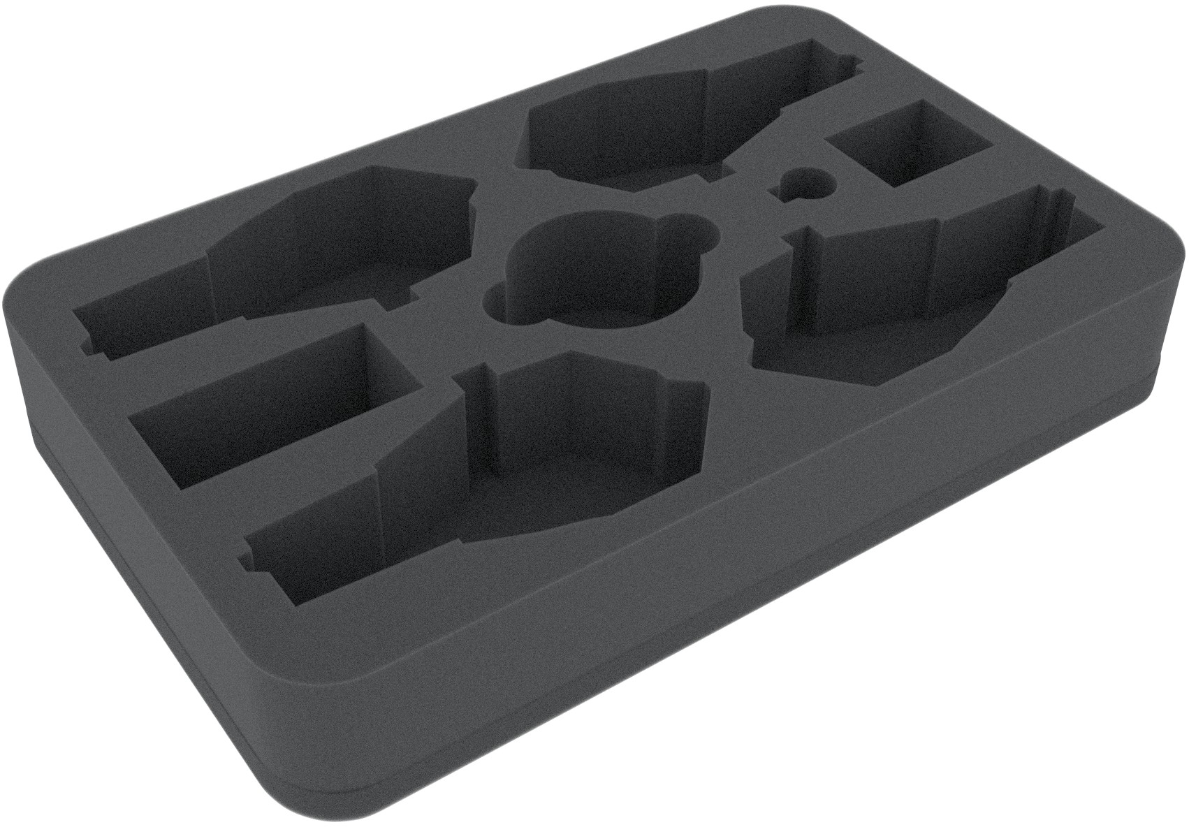 Feldherr Half-Size Schaumstoffeinsatz Für Dropfleet Commander – Für 1 Schlachtschiff & 4 Kreuzer + Gratis Dose