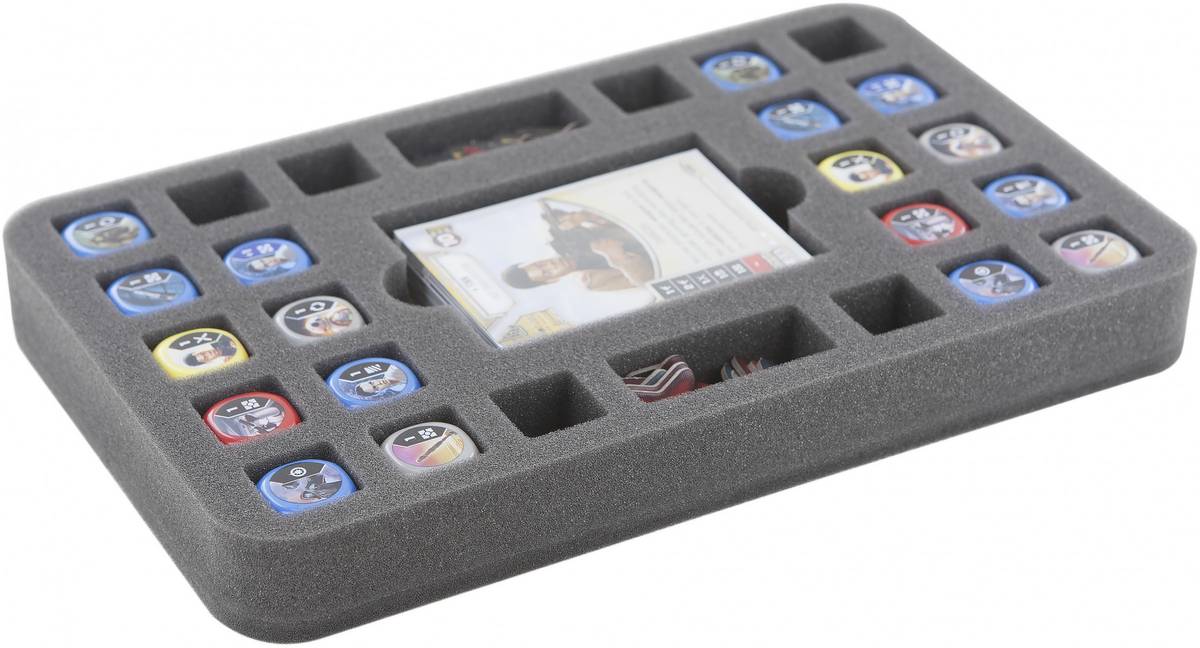 HS030DE02 half-size foam tray for 24 Star Wars Destiny dice, 35