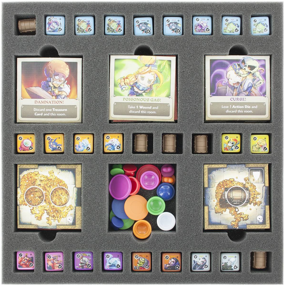 Foam tray value set for Masmorra: Dungeons of Arcadia - Core Box