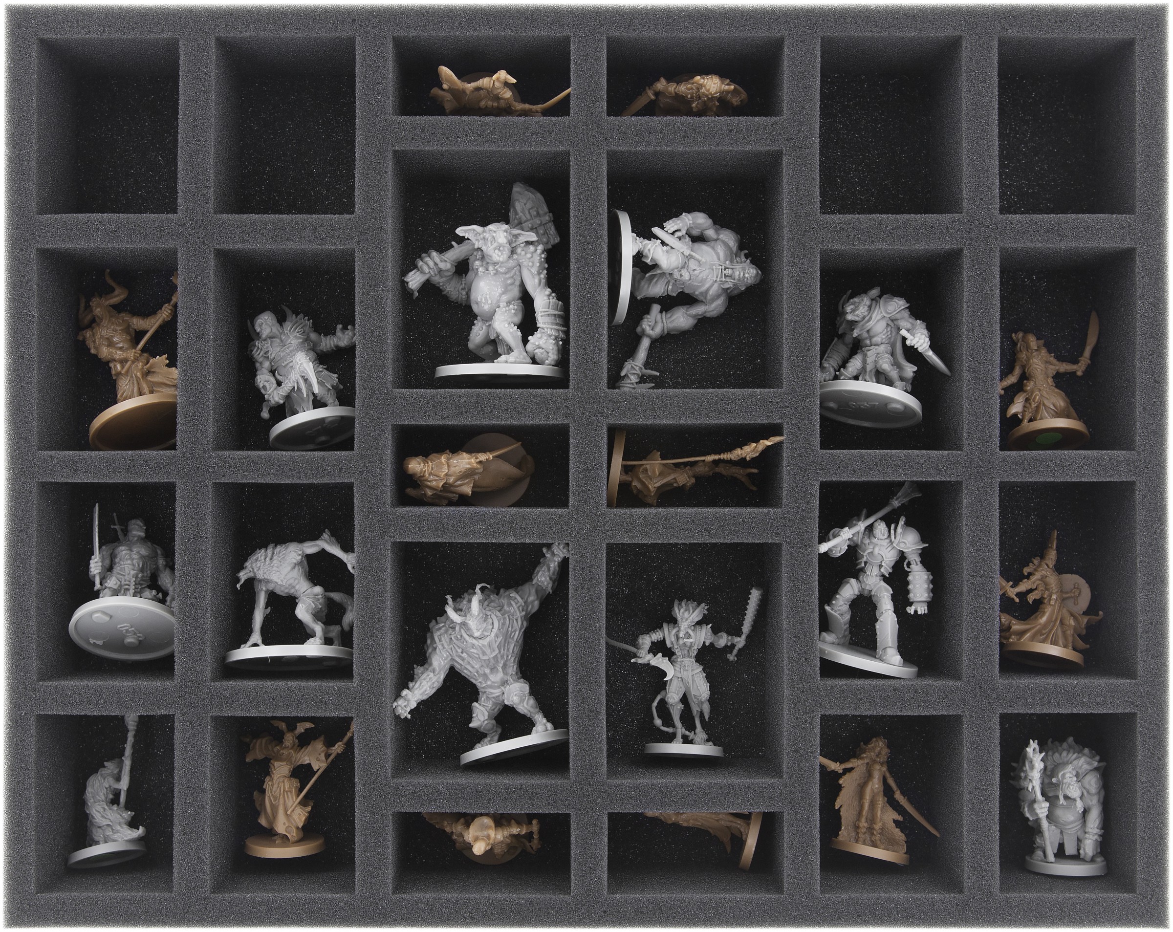 FS050WH11 50mm Warhammer Aufbewahrung - Full-Size Schaumstoff Mit 25 Fächern