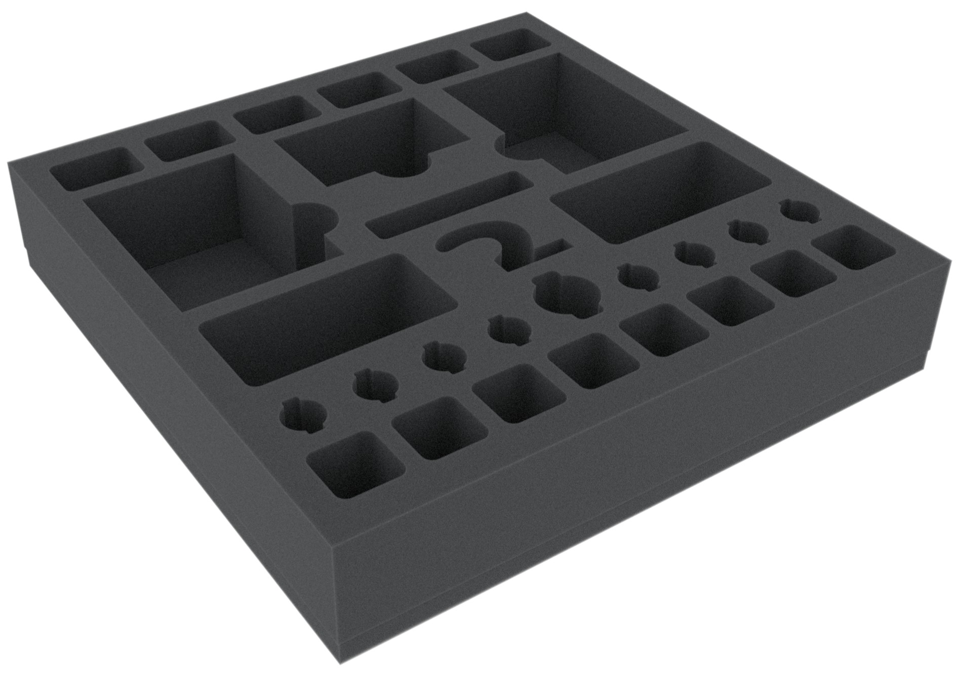 HS050MMM02 50 mm Half-Size Vassoio Schiuma Half-Size Compatibile con 12 Figure di Topi e mistici