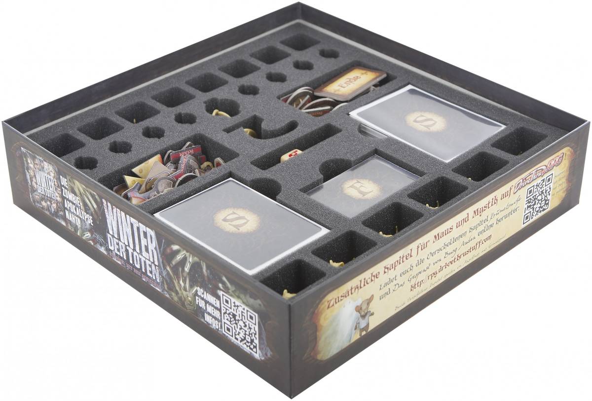 Feldherr Set Di Schiuma Per Descent: Journeys In The Dark 2nd Ed. - The Trollfens, Vassoio Porta Miniature, Made In Germany
