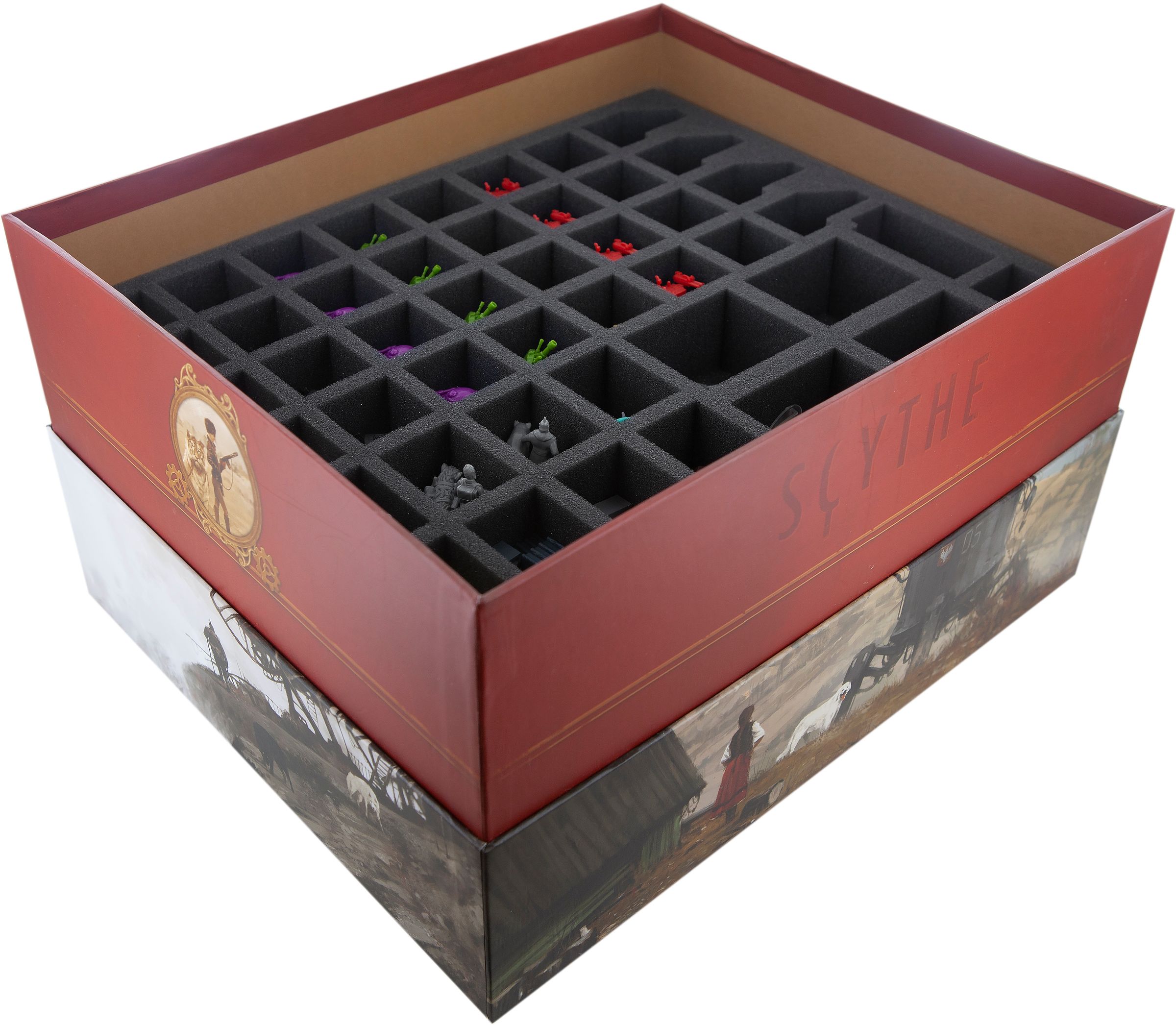 Feldherr - Set Di Schiuma Su Misura Per Scatola Aristeia! - Protezione Per Miniature E Materiale Di Gioco