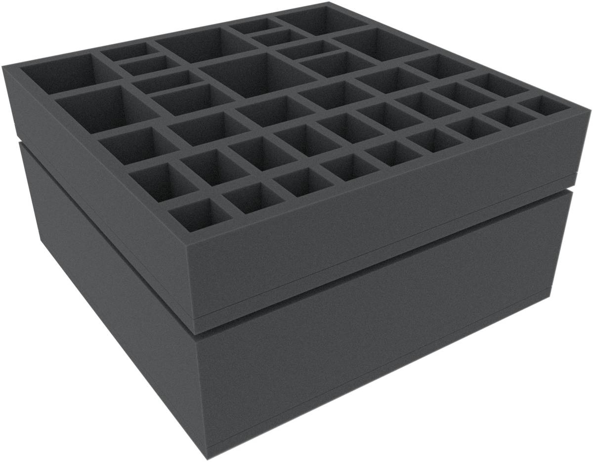 Feldherr Set Schiuma Per Outlive - Organizer Su Misura Per La Scatola Originale Del Gioco Da Tavolo - 22 Scomparti + Topper