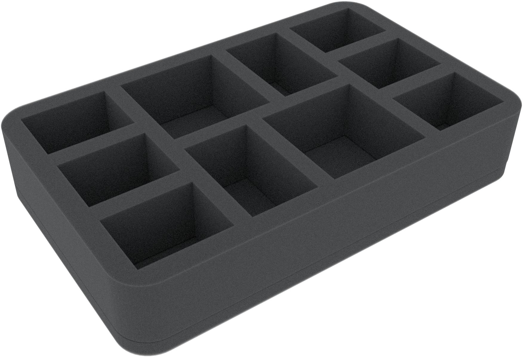 Feldherr Maletín Half-Size 50 Para Blood Bowl – Espuma A Medida Para 16 Miniaturas, Transporte Seguro Y Protección Antipolvo