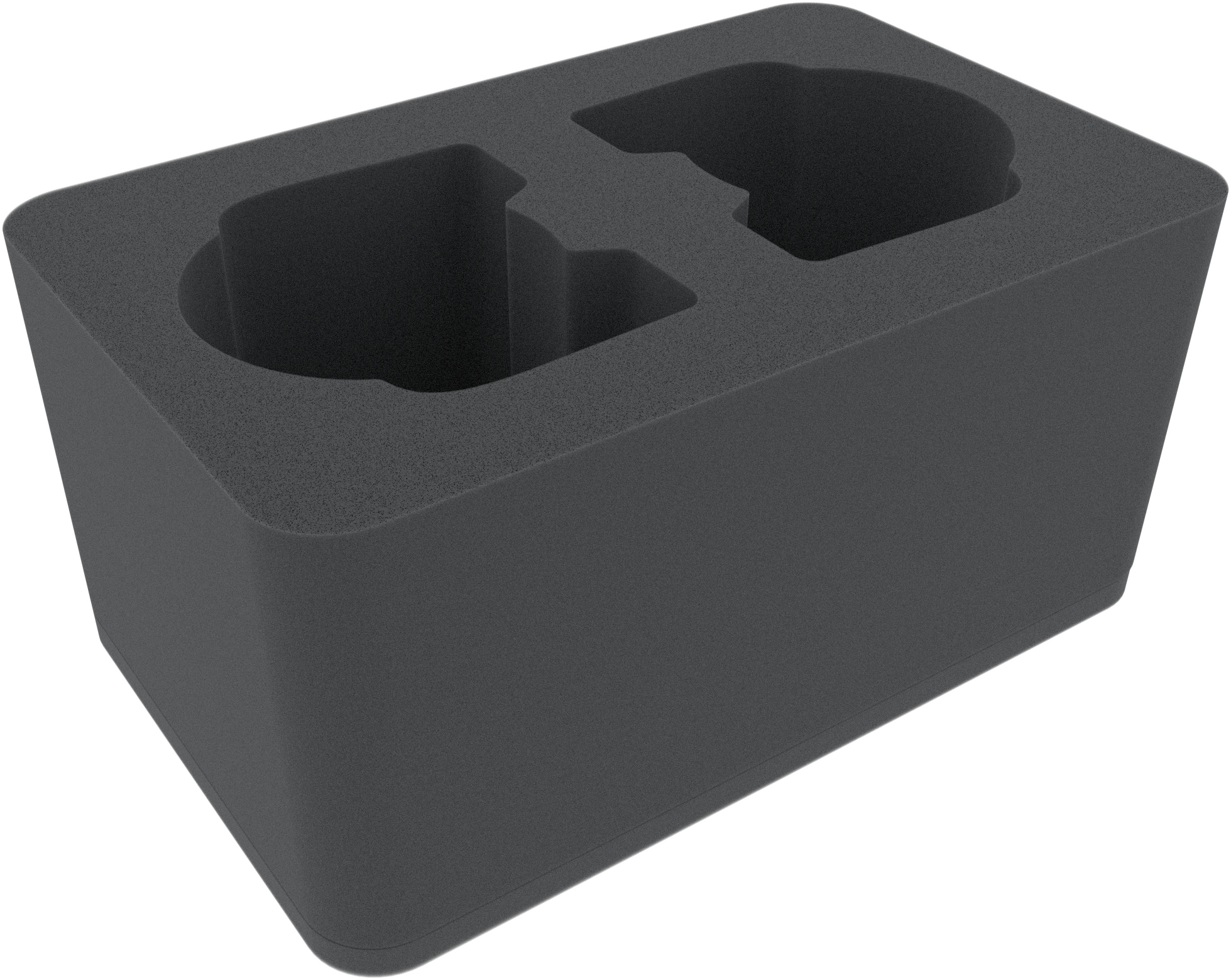 Feldherr Vassoio In Schiuma Half-Size HSMECS130BO Con 2 Scomparti Per Miniature E Giochi Da Tavolo, 130 Mm Altezza