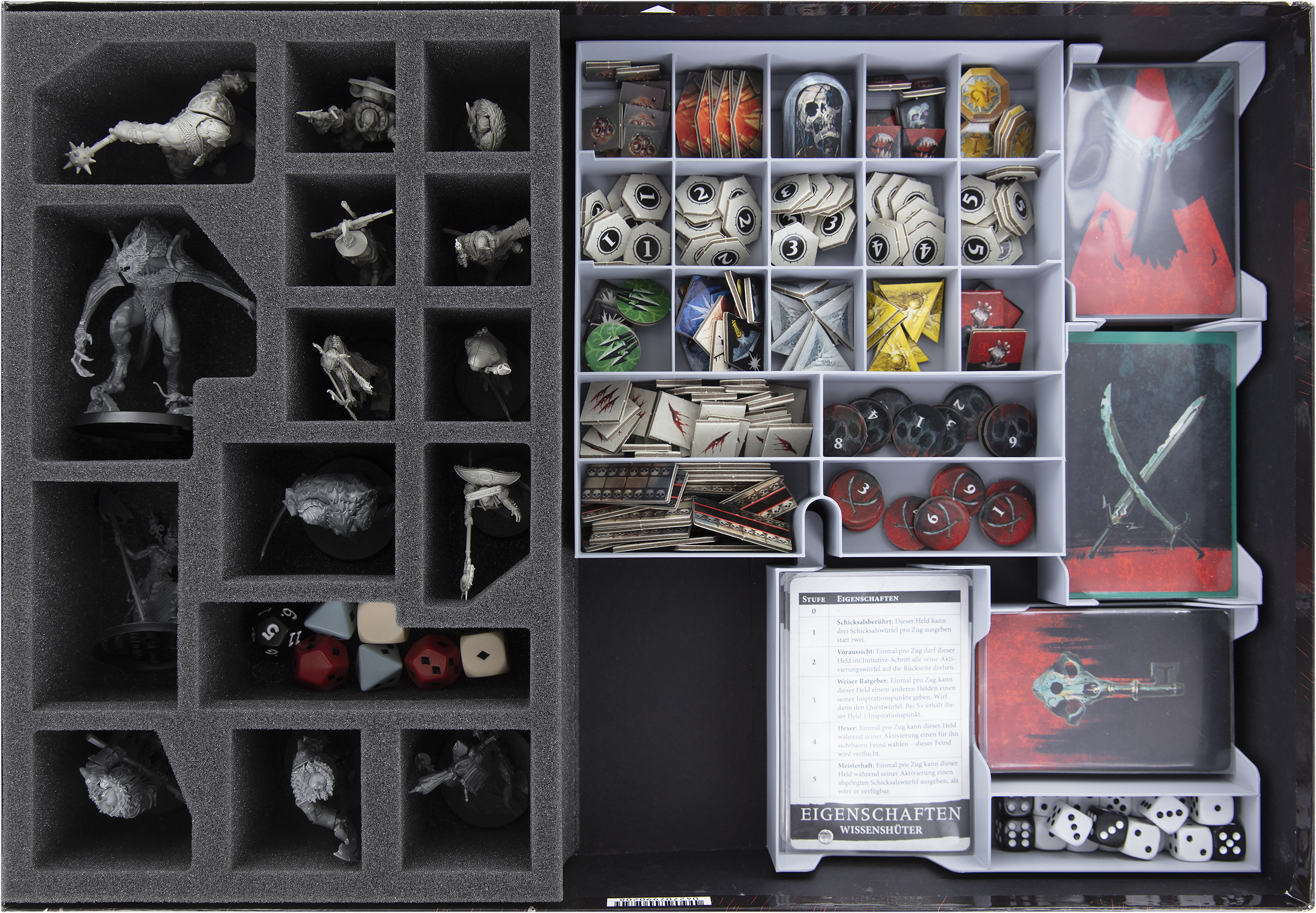 Feldherr Foam Set Organizer For Warhammer Quest Cursed City Board Game Box Feldherr Figure Cases Free European Shipping Available I Store Bags Backpacks And Foam Tra