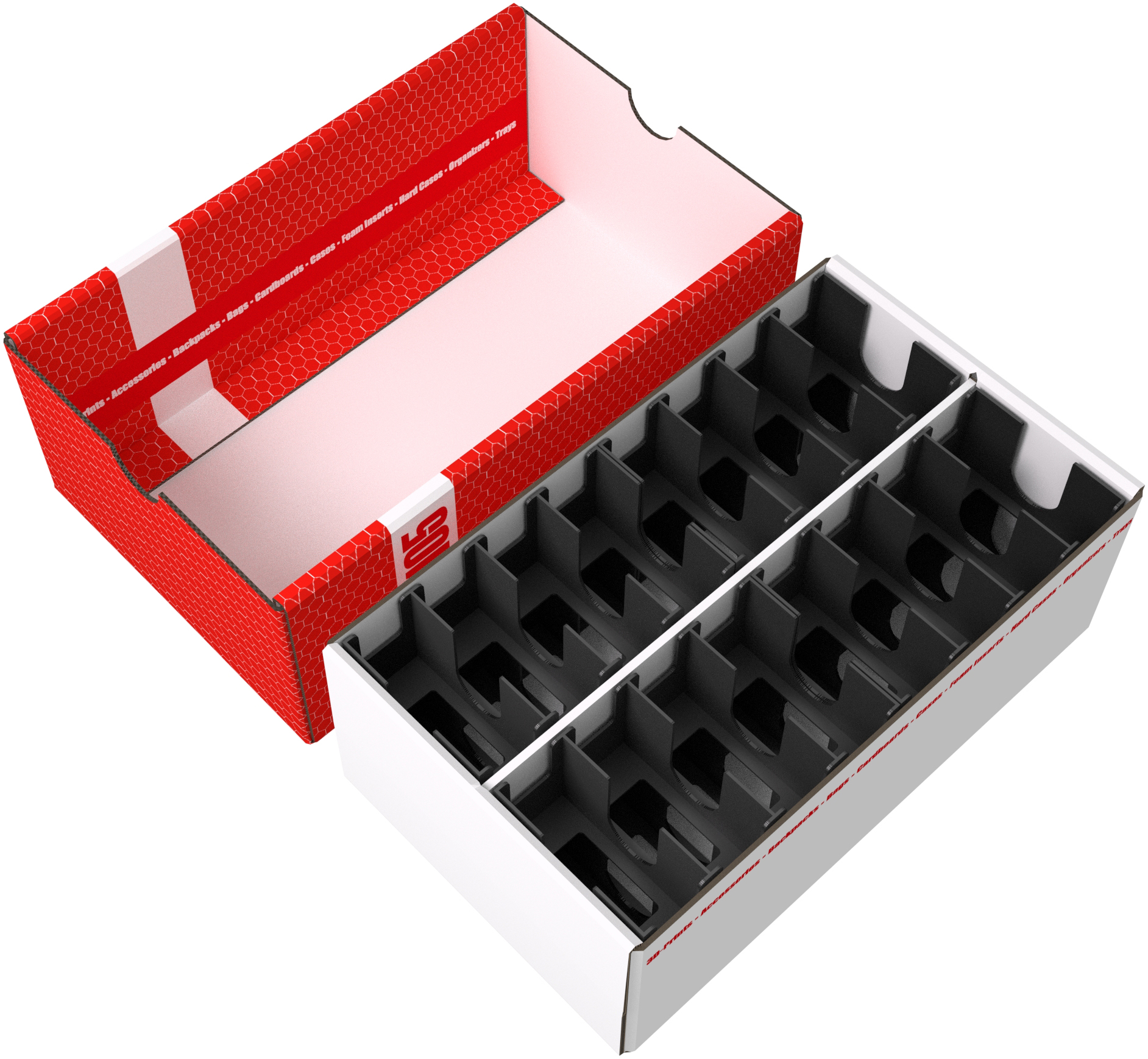 Feldherr Storage Box TCHS105 with card holders inserts for 3200 Cards in  Mini American Board Game Size