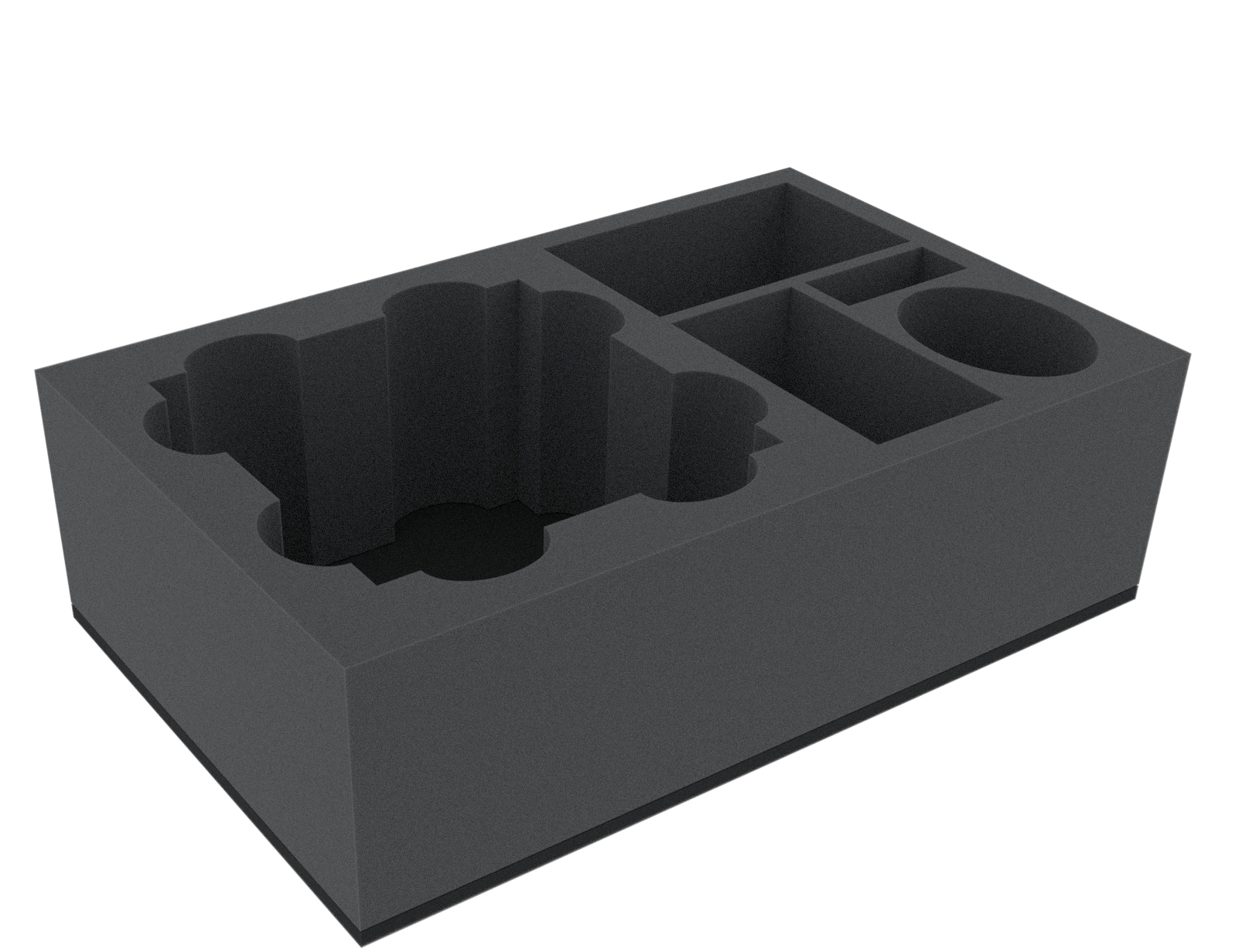 Feldherr Schaumstoff-Einlage Für Necrons – 10 Fächer, Half-Size, Made In Germany