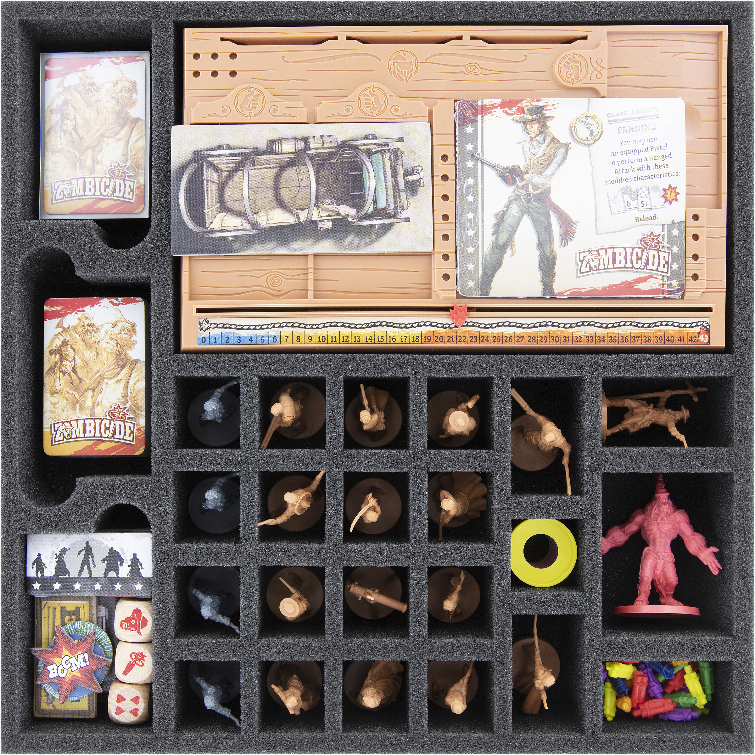 シュライングラム　メンバープレートコレクションBOX Feldherr foam set for Zombicide: Undead or Alive - core game box