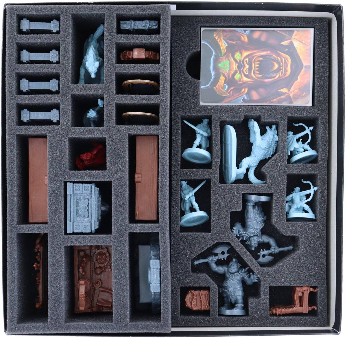 Feldherr Set Schiuma Portacarte Per HeroQuest 2021 - Espansione Il Ritorno Del Signore Degli Stregoni