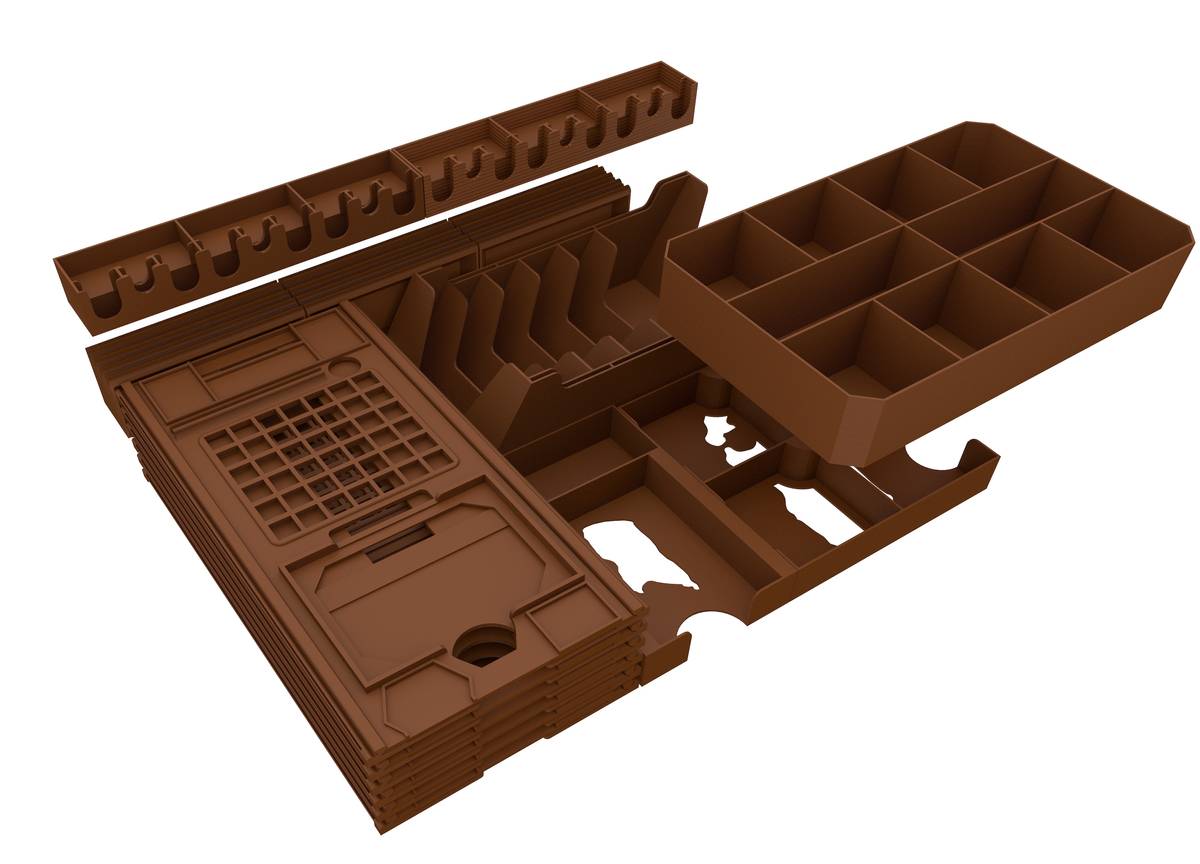 SMONEX Lords of Waterdeep Organizer Compatible with Scoundrels of Skullport  Expansion - Time-saving Plywood Lords of Waterdeep Board Game Storage  Organizer - Perfect as Strategy Board Game Accessories 