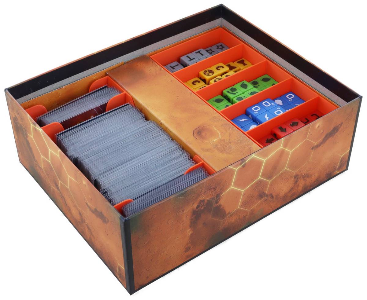 Feldherr Organizer Insert for Terraforming Mars: The Dice Game - core game  box
