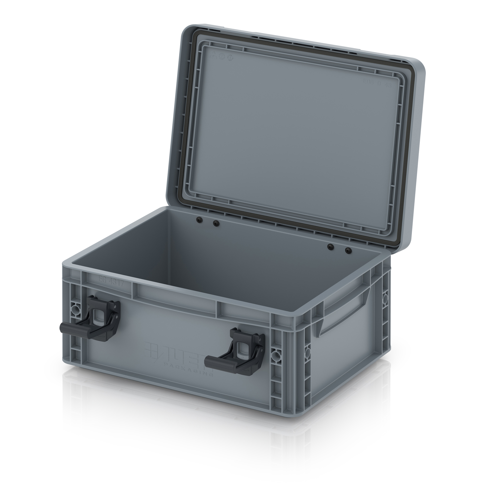 Feldherr ESD Schaumstoff-Set + Euro Box für 2,5'' SSD / HDD Festplatten /  Leiterplatten / Werkstatt - 60 Fächer