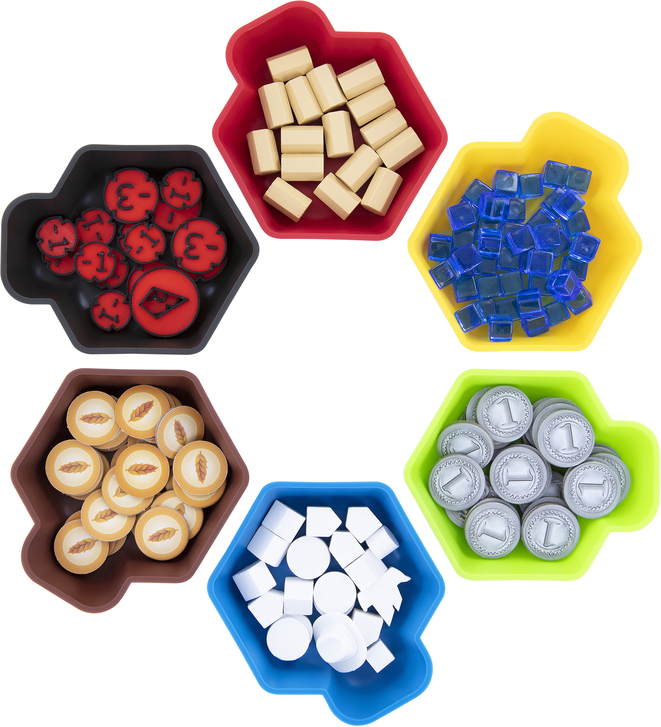     Feldherr SHELL Token Trays Opakowanie 6 sztuk