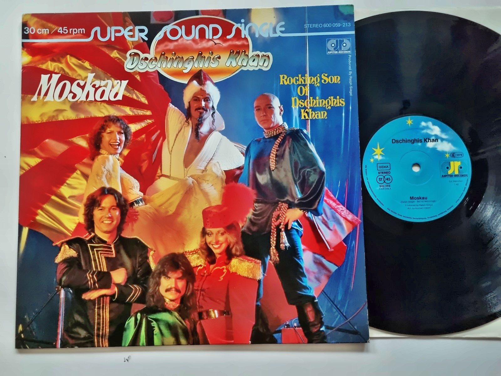 24時間限定タイムセール Vinyl 12'' Moskau - Khan Dschinghis Maxi VINYL BLACK Germany 洋楽