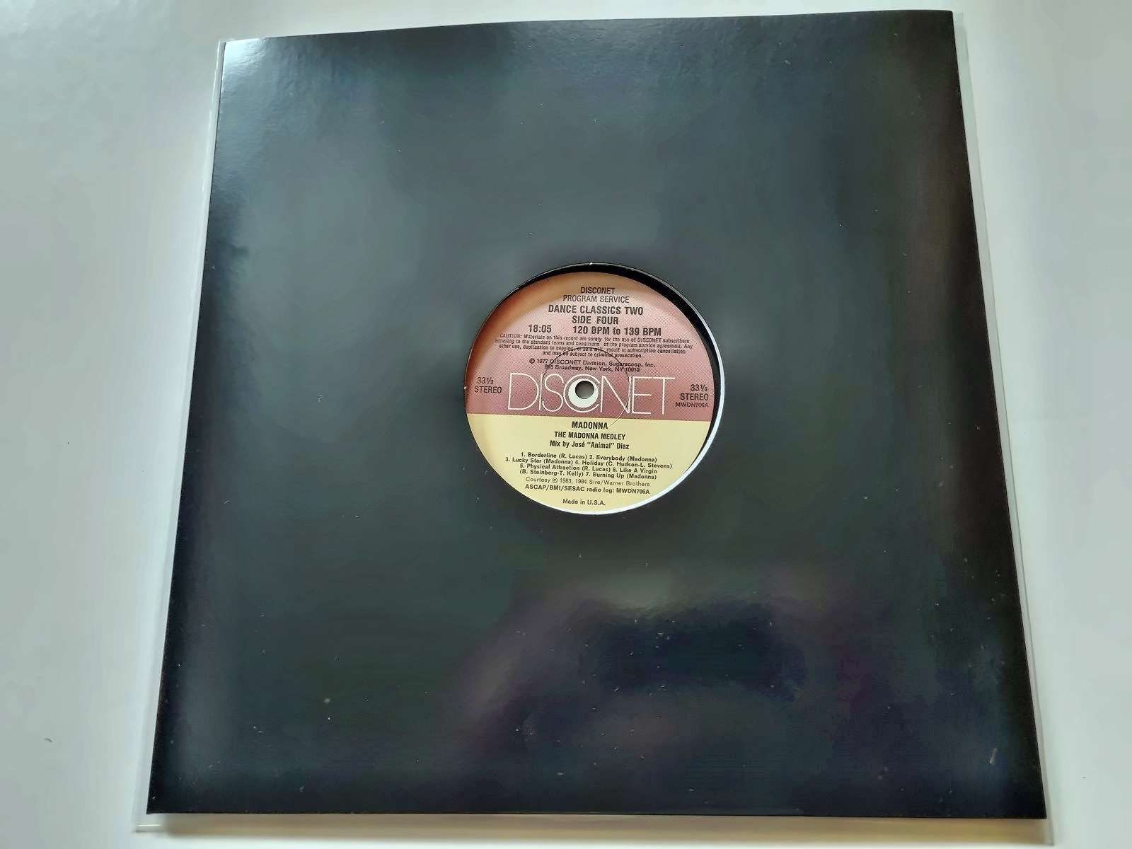 Various/ Madonna - Disconet Dance Classics #2 12'' Vinyl Maxi US