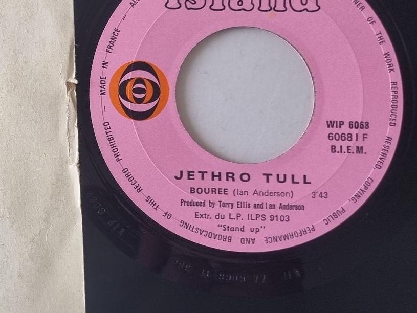 Jethro Tull ‎– Bourée / Fat Man Jethro Tull – Bourée / Fat Man – Vinyl (7