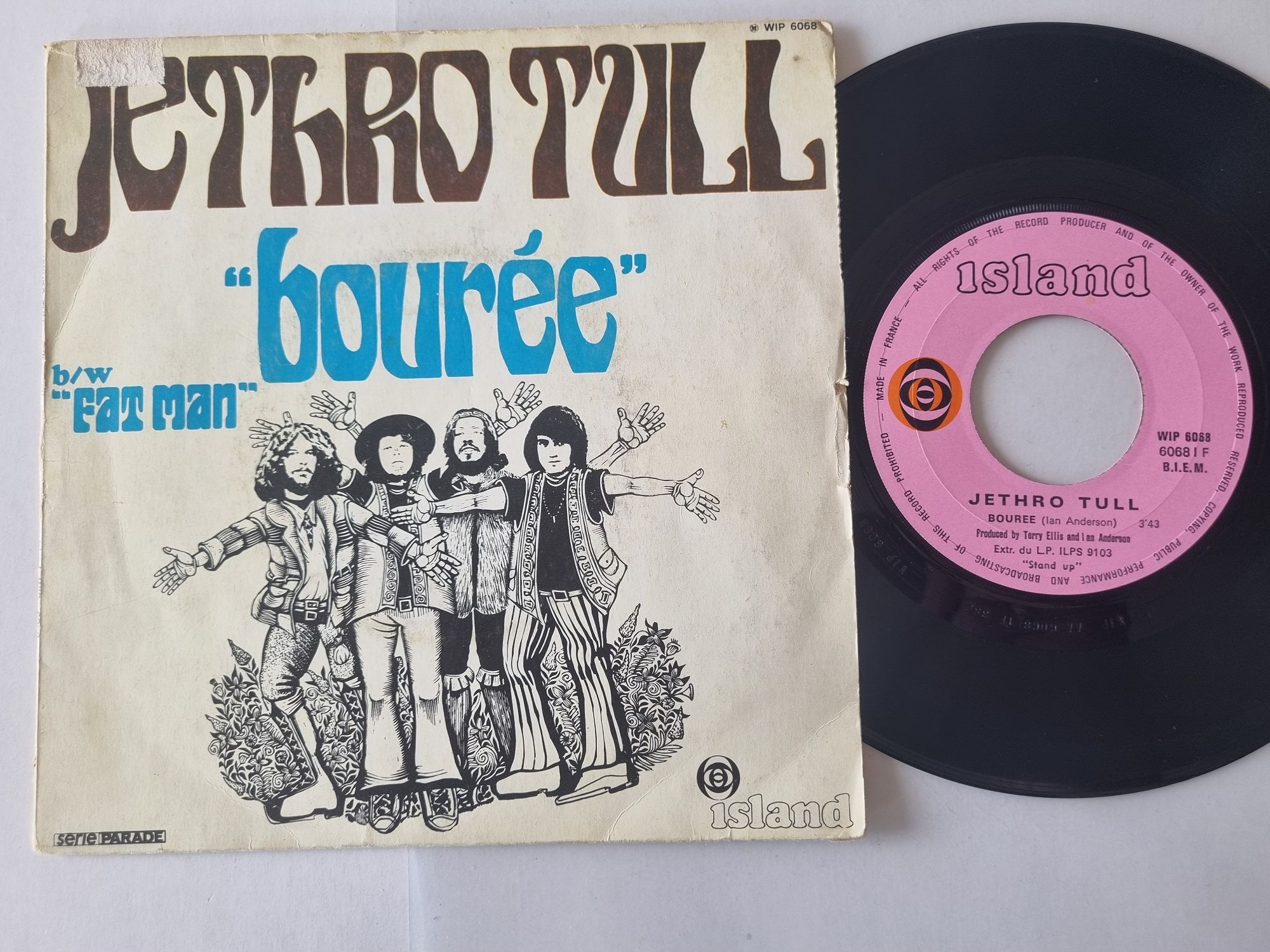 Jethro Tull ‎– Bourée / Fat Man Jetro Tull – Fat Man / Bouree – Vinyl (7