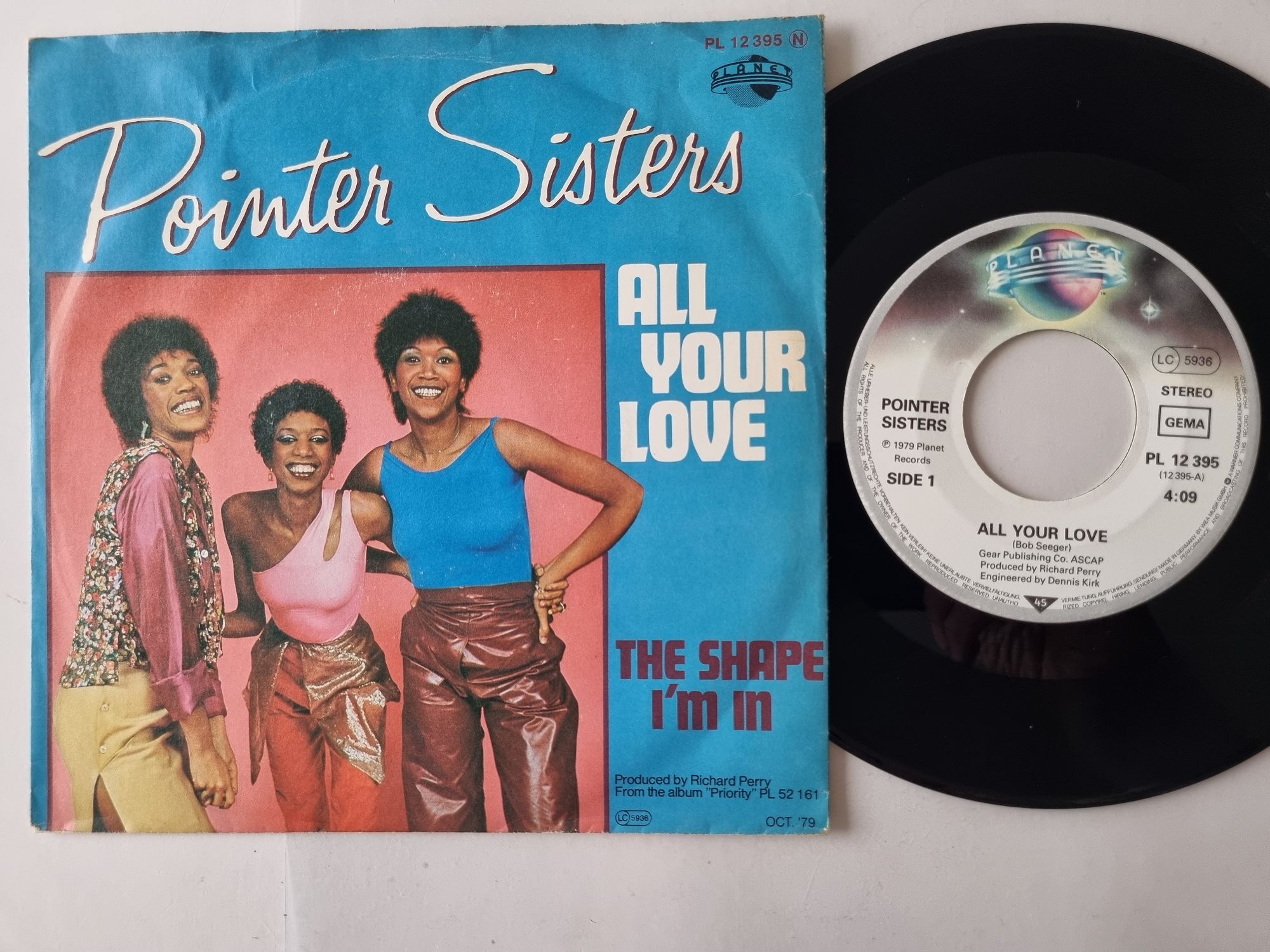 Captain Vinyl The Pointer Sisters7インチ Pointer Sisters - All Your Love 7'' Vinyl Germany | eBay
