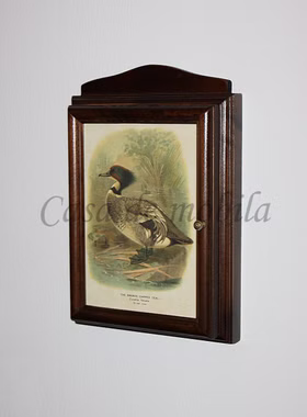 Schlüsselkasten 20x30x6cm DECOR Pappel massiv nussbaumfarben lackiert Schlüsselkasten 20x30x6cm DECOR Pappel massiv nussbaumfarben lackiert