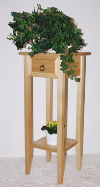 Blumentisch mit schublade und ablage pappel massiv natur lackiert 32x80x32cm Massivholz Blumentisch mit schublade und ablage pappel massiv natur lackiert 32x80x32cm Casa de mobila Goslar