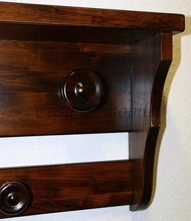 Hängegarderobe Wandgarderobe kolonial Massivholz