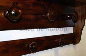 Massivholz Wandgarderobe Hängegarderobe kolonial massiv