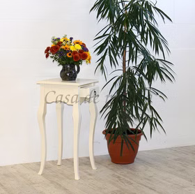 Massivholz Blumenhocker mit schublade 39x80x39cm VENEZIA Pappel massiv creme Casa de mobila Goslar Massivholz Blumenhocker mit schublade 39x80x39cm VENEZIA Pappel massiv creme Casa de mobila Goslar