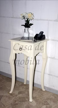 massivholz telefontisch telefonkonsole beistelltisch pappel creme lackiert massivholz telefontisch telefonkonsole beistelltisch pappel creme lackiert