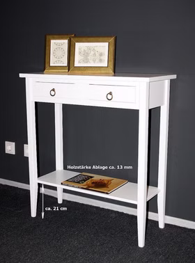 Italienische Beistelltische mit Schubladen und Ablage DECOR cremeweiss lackiert casademobila Goslar