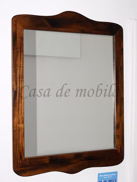 Wandspiegel 58x78x3cm DECOR Pappel nussbaumfarben lackiert